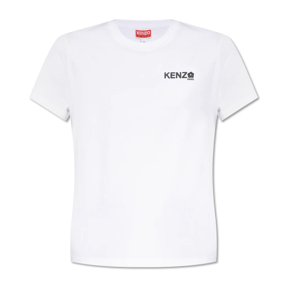 Kenzo T-shirt med tryckt logotyp White, Dam