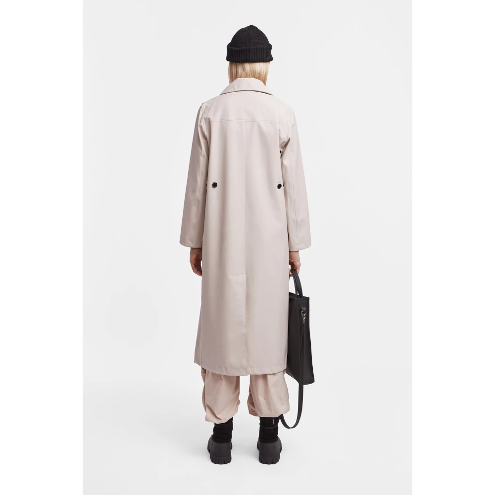 Stutterheim Elegante Regen Trenchcoat Beige Dames
