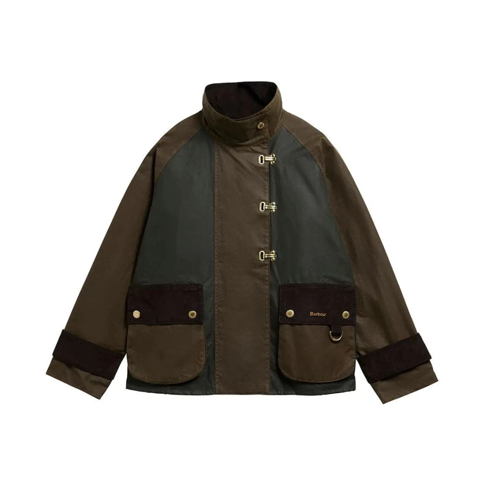Barbour , Light Jackets, Female, Brown, M, Hazelwood Waxed Jacket