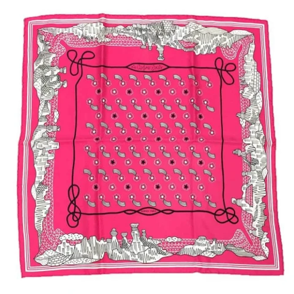 Hermès Vintage Pre-owned Silk scarves Pink Dames