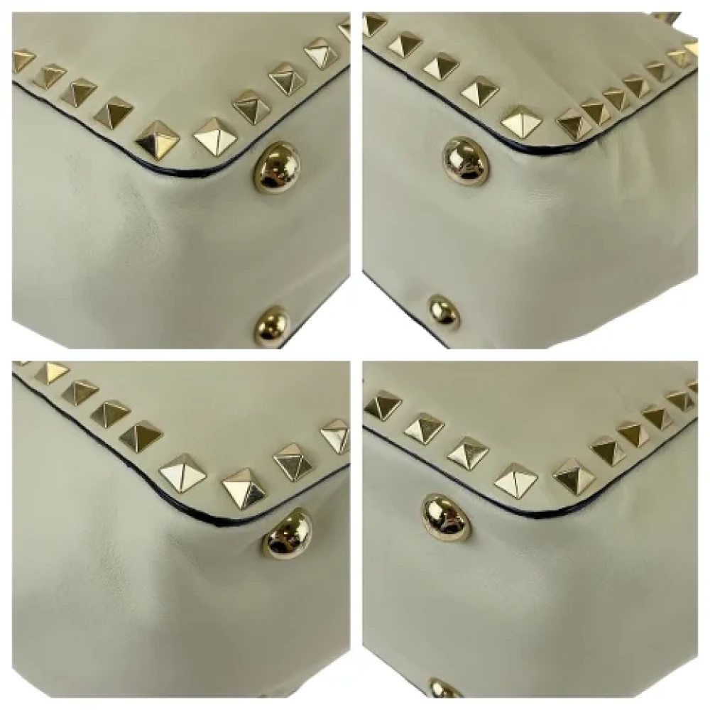 Valentino Vintage Pre-owned Leather shoulder-bags White Dames