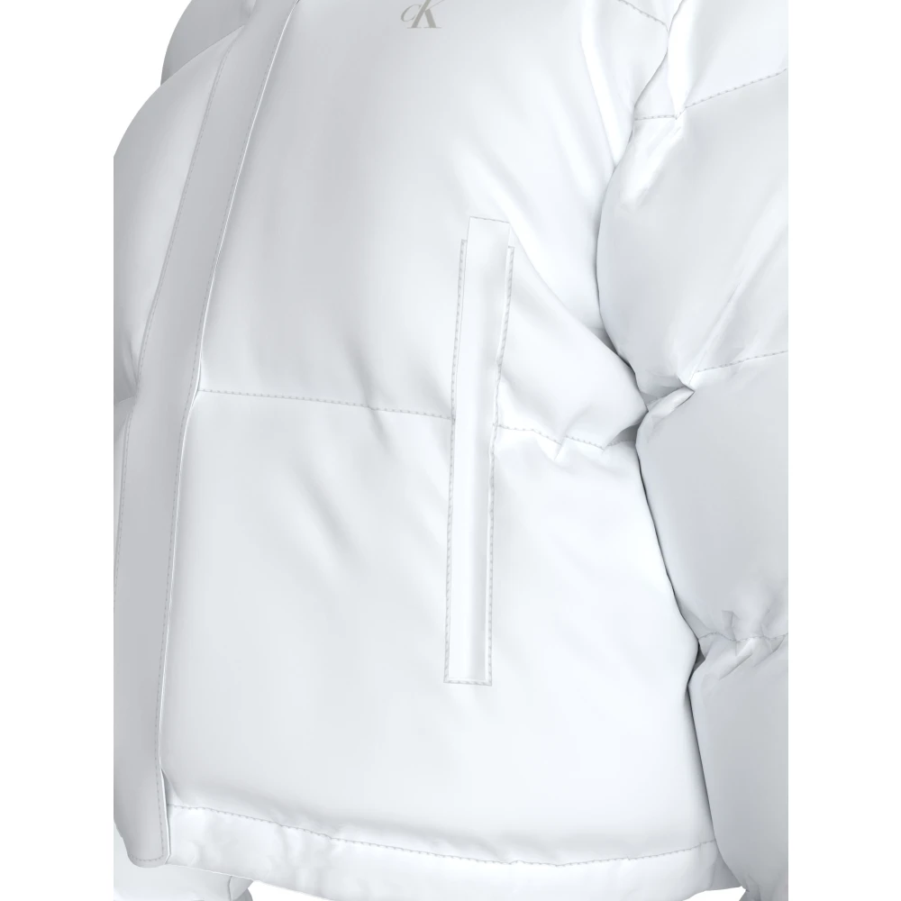 Calvin Klein Witte jas met waterafstotende afwerking White Dames