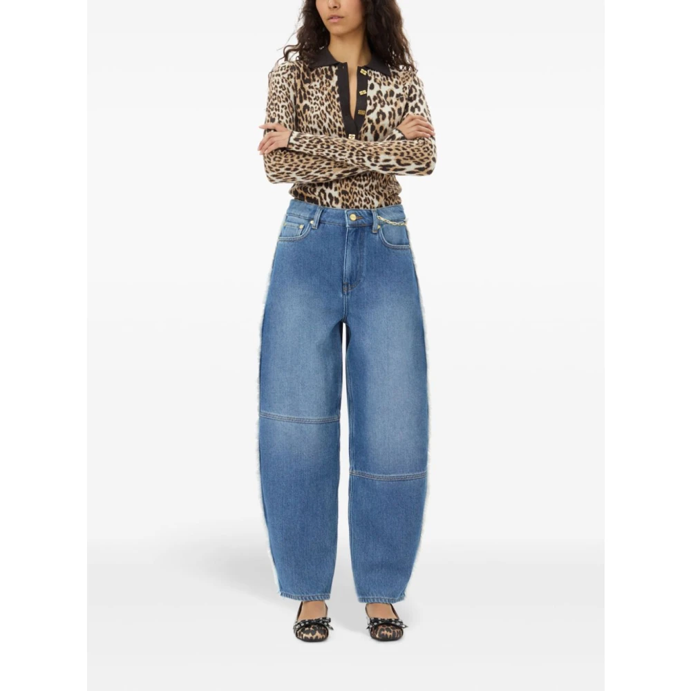 Ganni Blauwe Jeans Damesmode Blue Dames