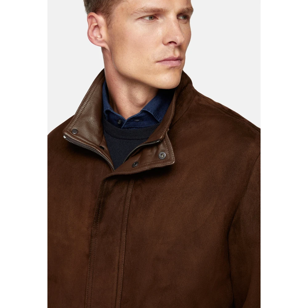 Boggi Milano Gewatteerde Peacoat Brown Heren