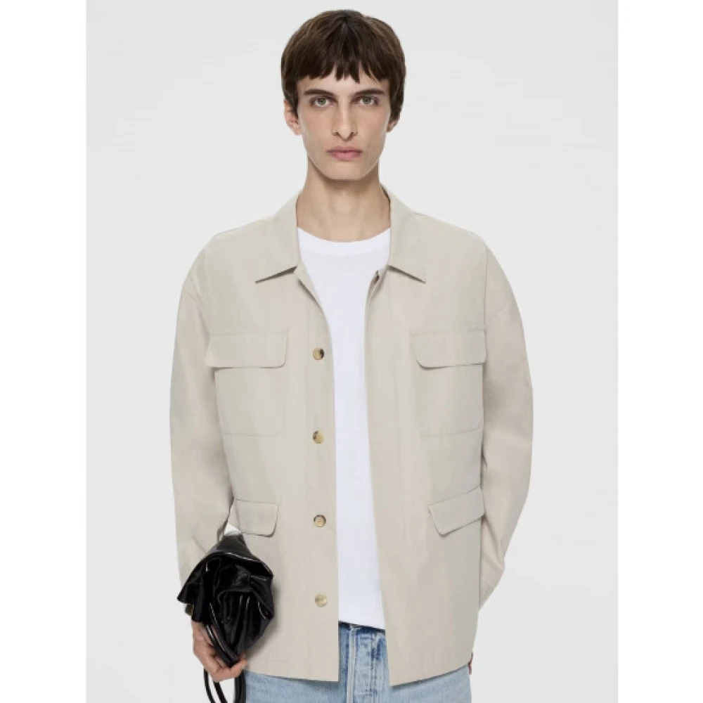 Frame Moderne Multi Pocket Jas Beige Heren