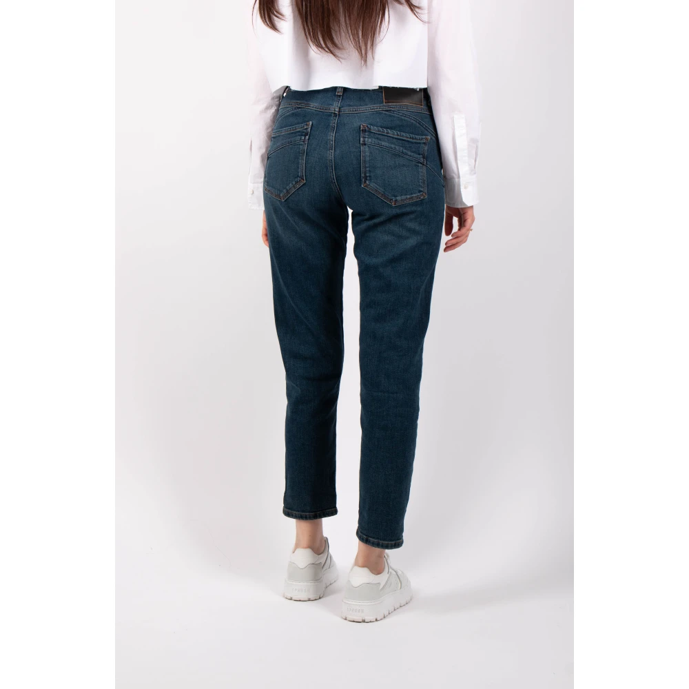 SPORTMAX Boyfriend Denim Blauwe Jeans Blue Dames