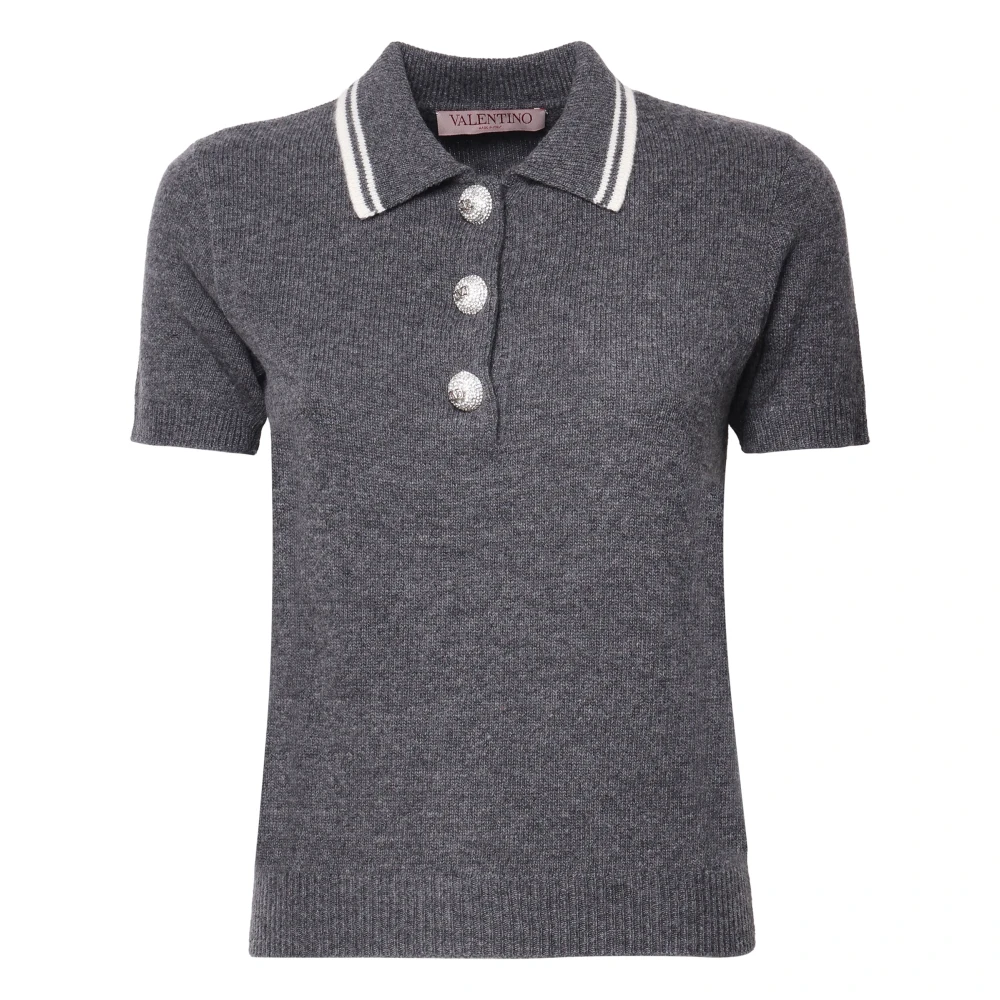 Valentino Garavani Stijlvolle T-shirts en Polos Maglia 0 Gray Dames