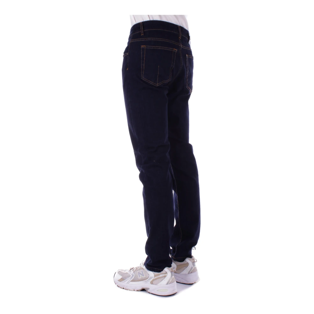 Costume National Heren Jeans met Logo Achterzak Blue Heren