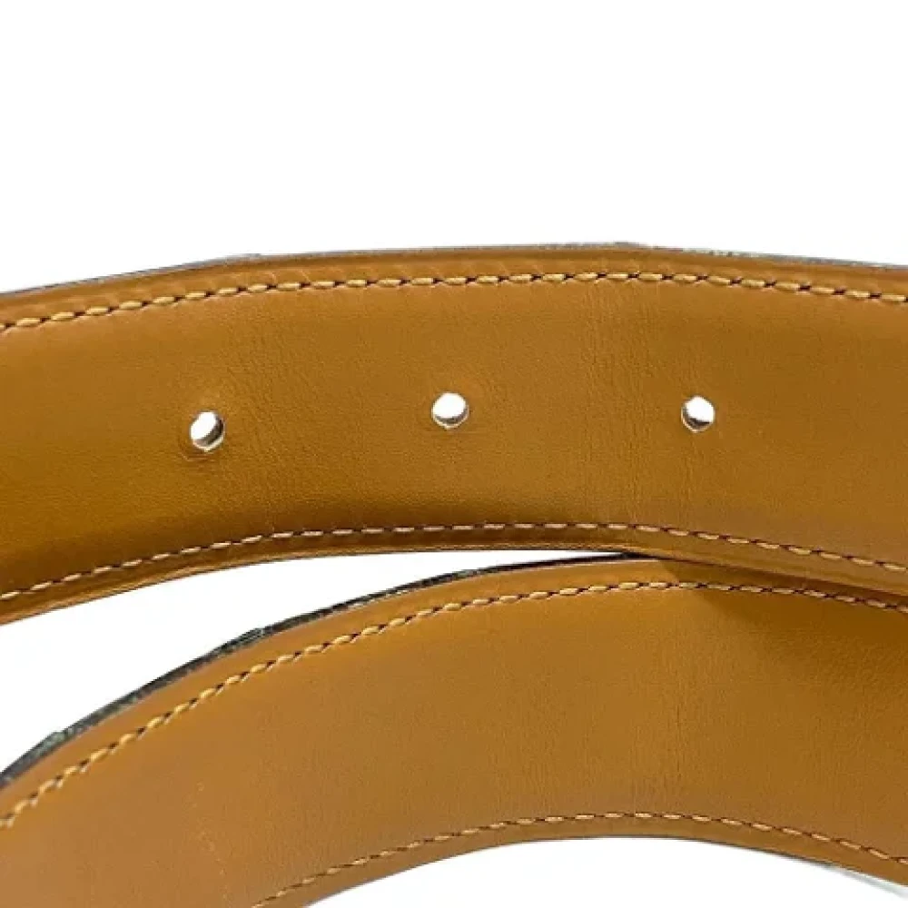 Hermès Vintage Pre-owned Leather belts Black Heren