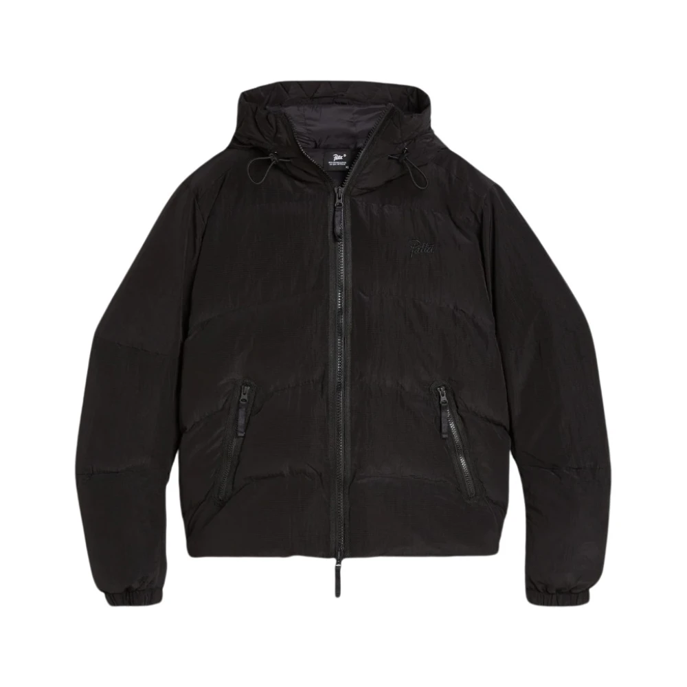 Patta Ripstop Puffer Jas Black Heren