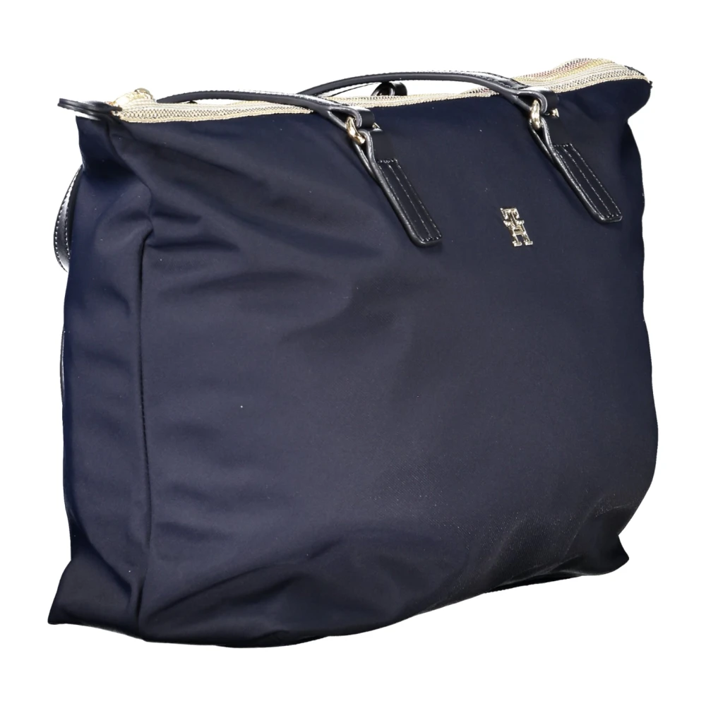 Tommy Hilfiger Blauwe Schoudertas met Ritssluiting Blue Dames
