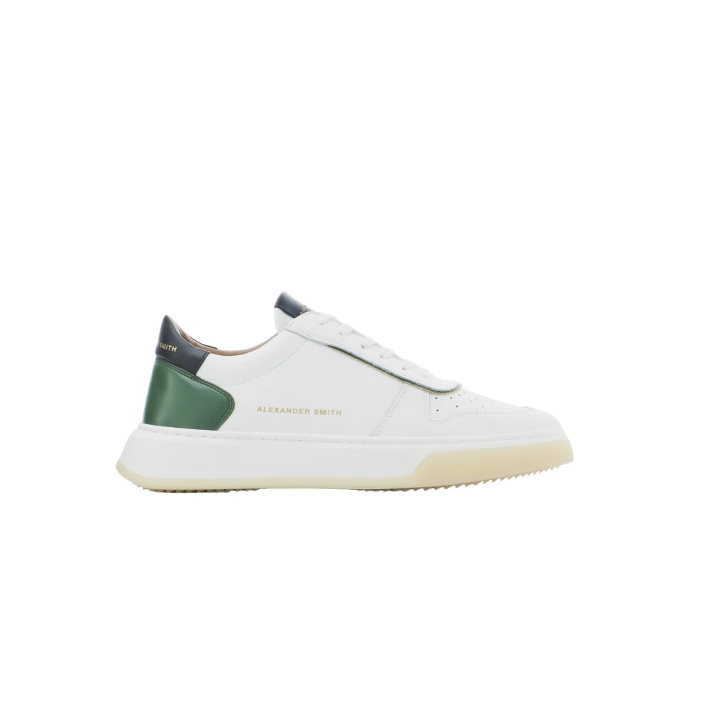 Alexander Smith Witte Groene Sneaker White Heren