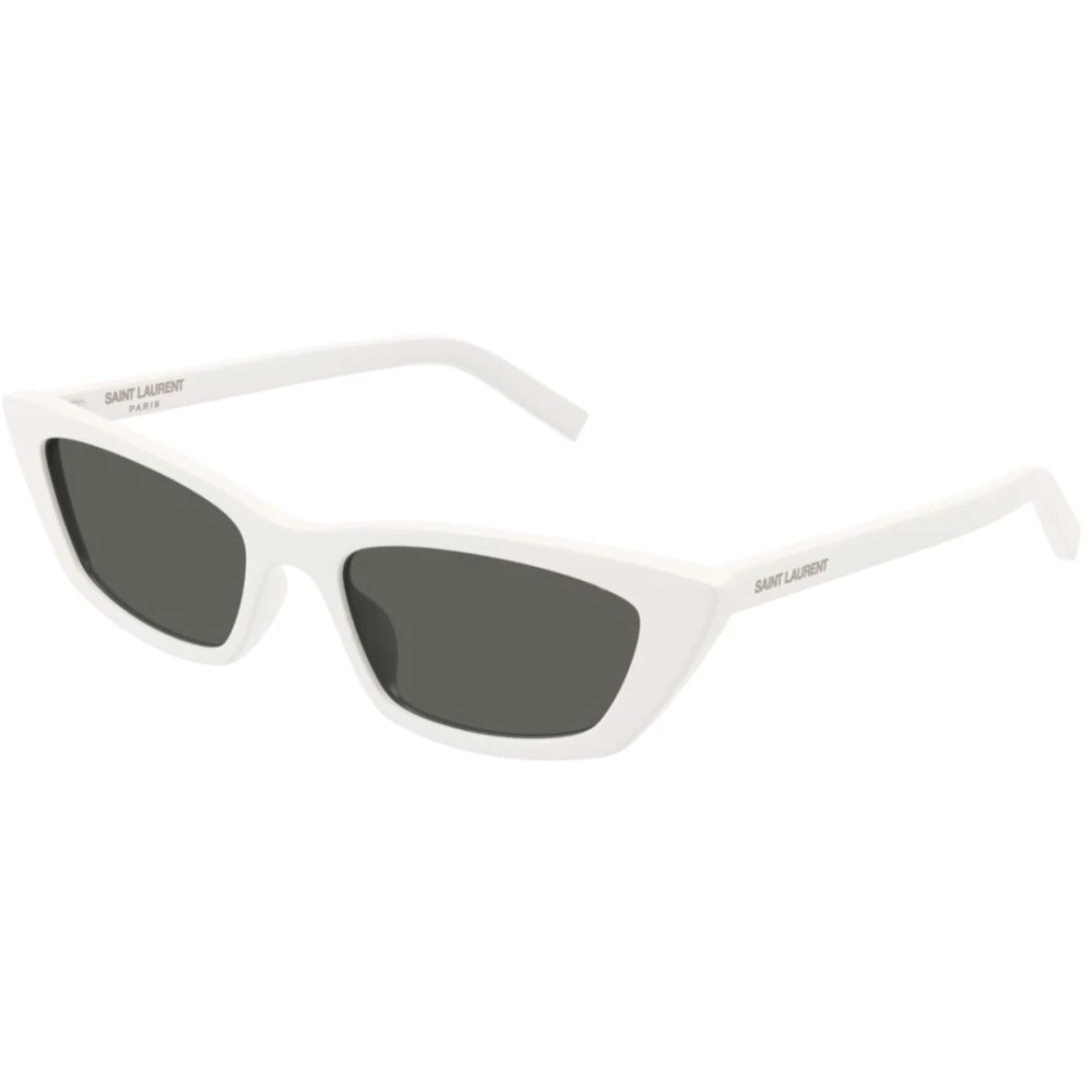 Saint Laurent Unisex White Sunglasses, 52 Mm, Cat Eye Sunglasses