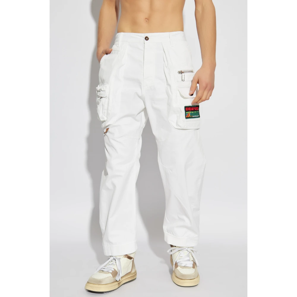 Dsquared2 Broek met zakken White Heren