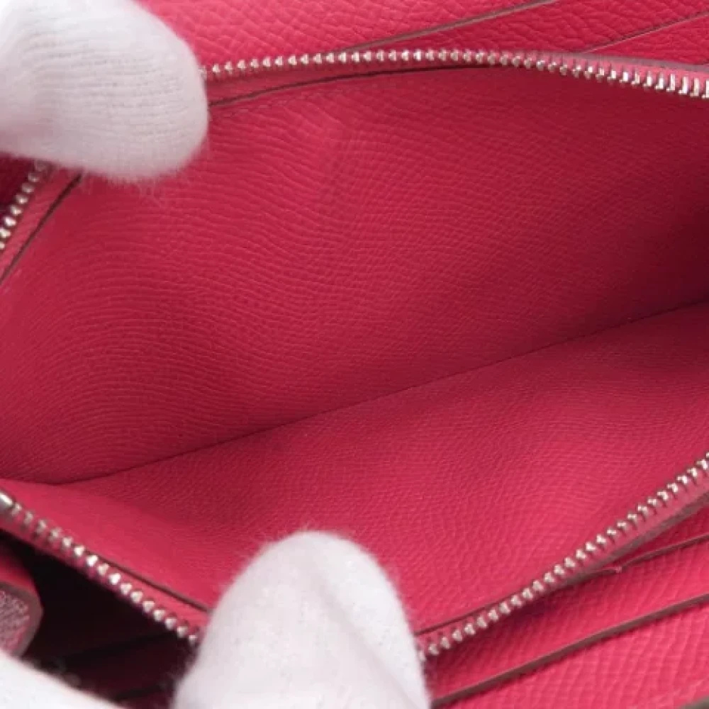 Hermès Vintage Pre-owned Leather wallets Pink Dames