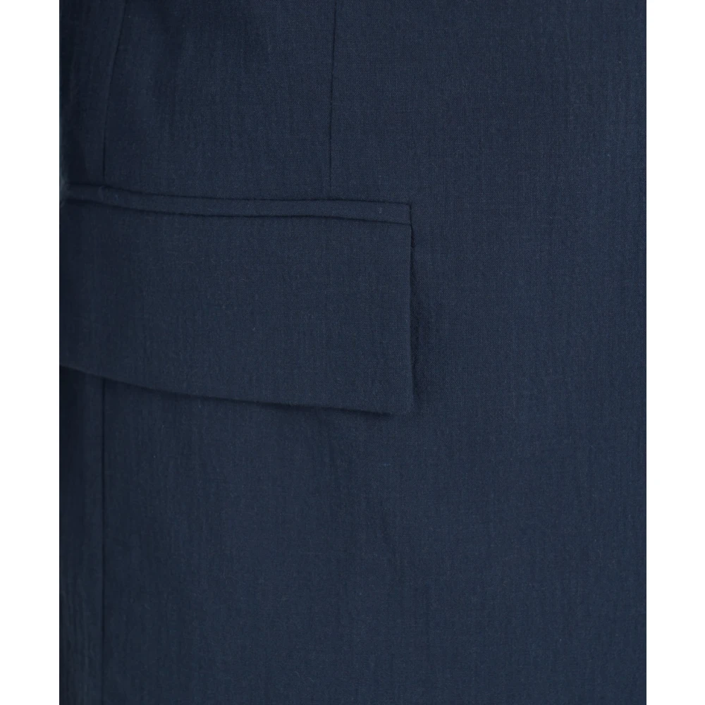 Paolo Pecora Blauwe Single-Breasted Blazer Stijlvol Ontwerp Blue Heren