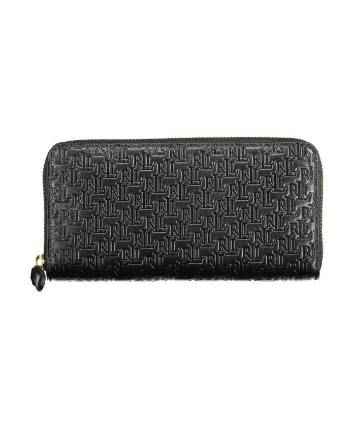 portefeuille-en-cuir-noir-avec-fermeture-eclair