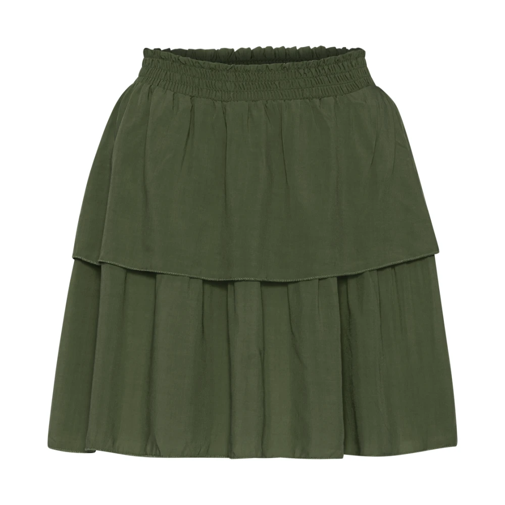 Americandreams Vrouw Groente Rokken Dames, Groen, Xs, Sally Short Skirt