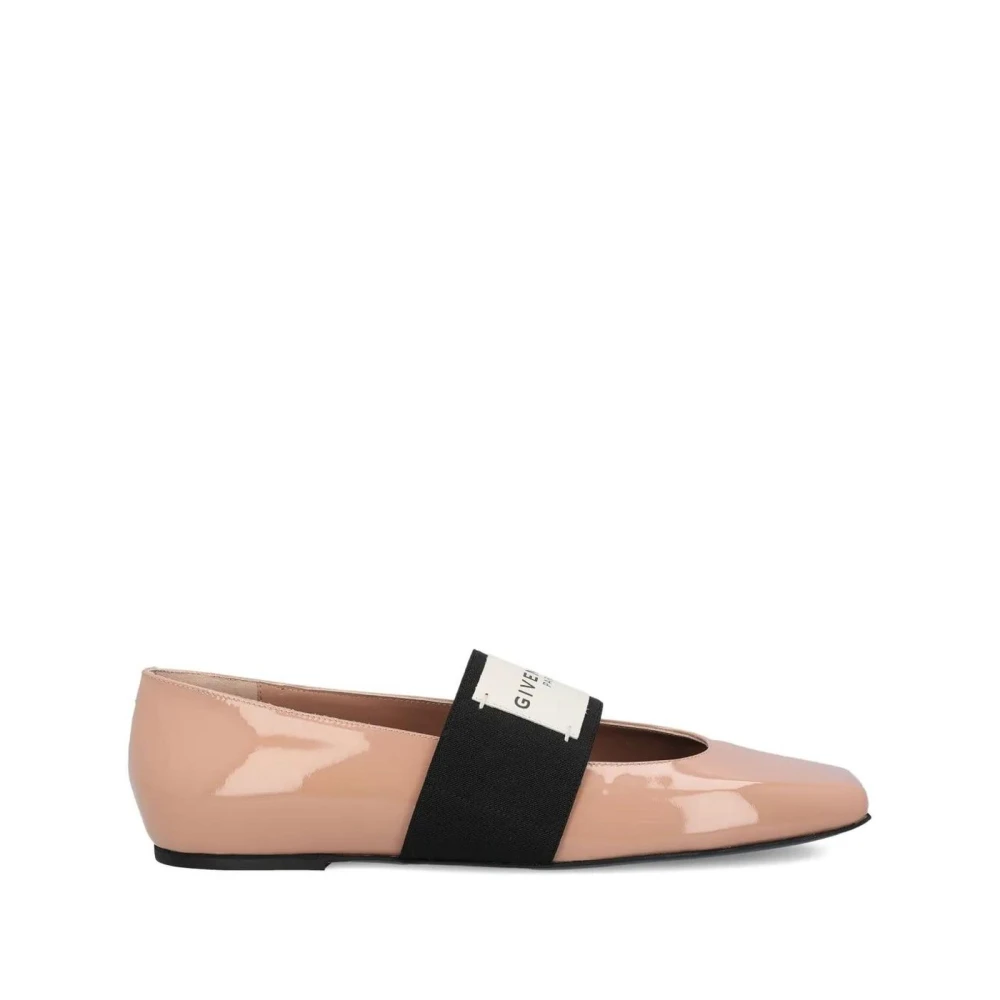 Givenchy Women's Pink Ballerina Shoes, 6 Uk, Patent Leather Pointed Toe Ballerina Flats