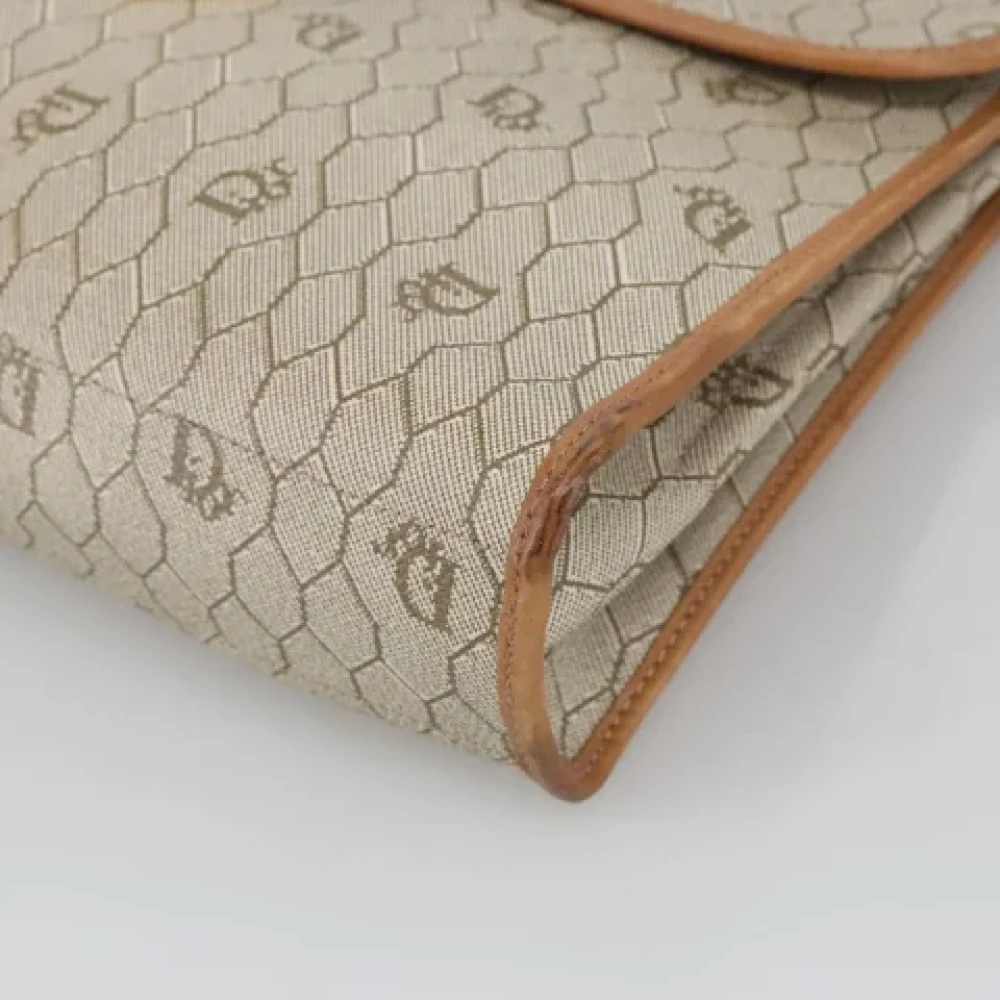 Dior Vintage Pre-owned Canvas dior-bags Beige Dames