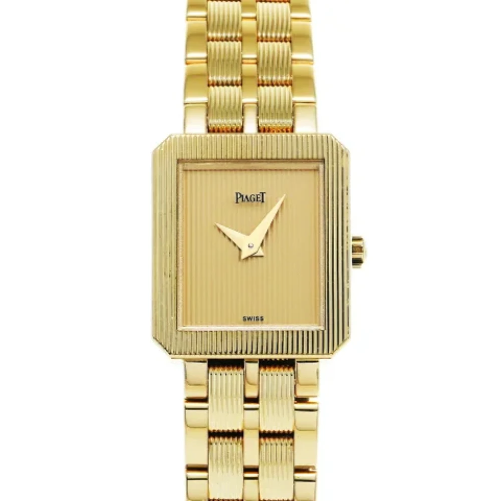 Piaget Pre-owned Pre-owned Guld klockor Yellow, Herr