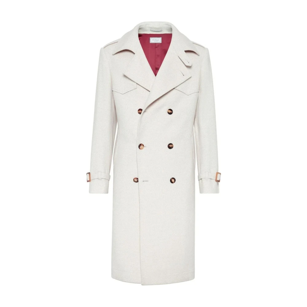 Coats > Double-Breasted Coats - - Brunello Cucinelli - Modalova