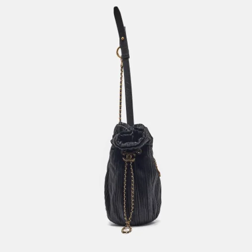 Chanel Vintage Pre-owned Leather backpacks Black Dames