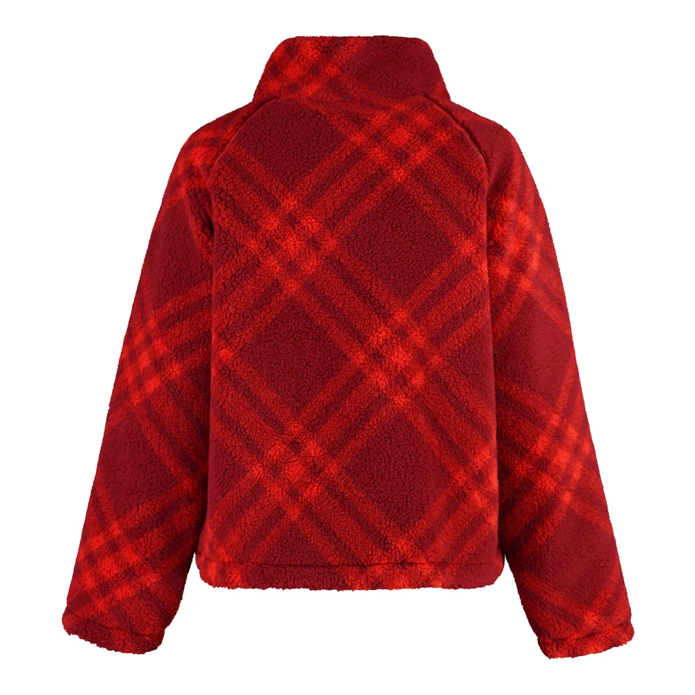 Burberry Omkeerbare Fleece Bomberjack Red Dames