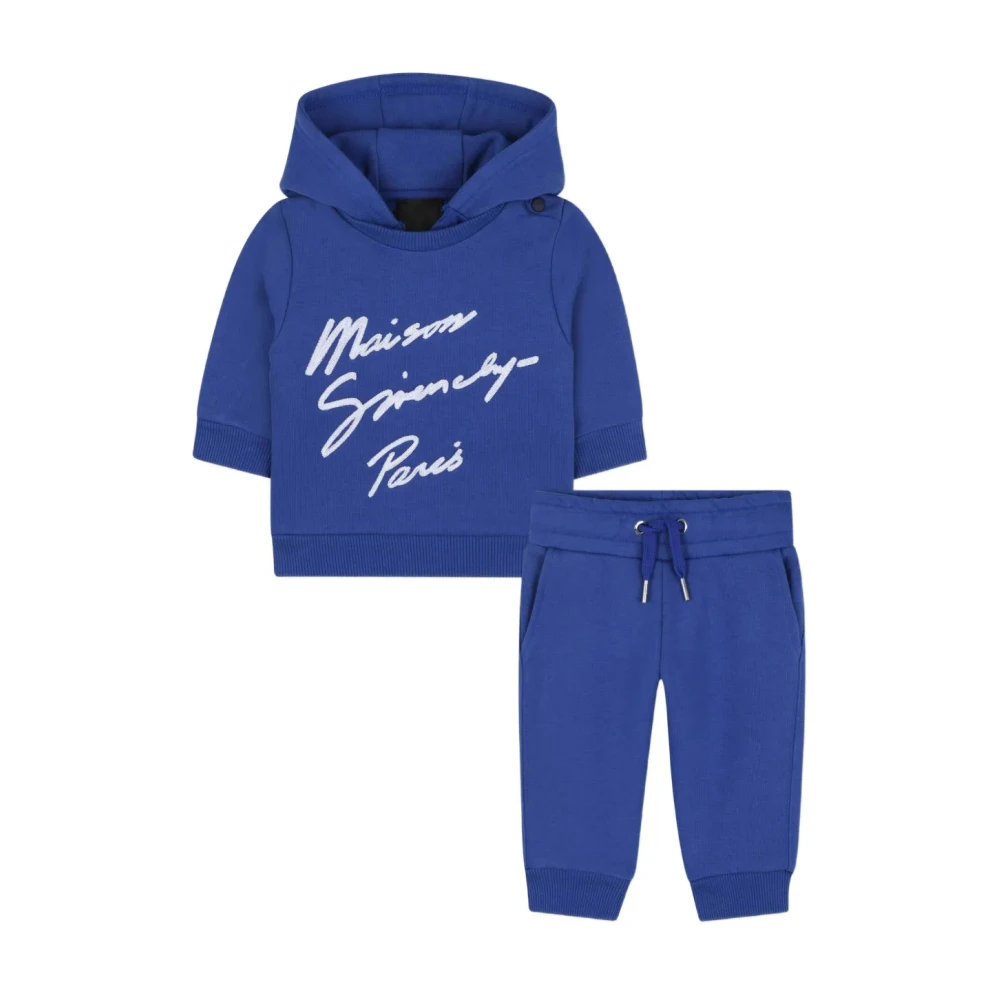 Givenchy Unisex Kids Blue Kids Hoodie With Logo Print