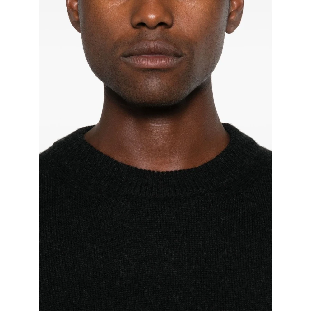 Roberto Collina Zwarte Sweater voor Mannen Aw24 Black Heren