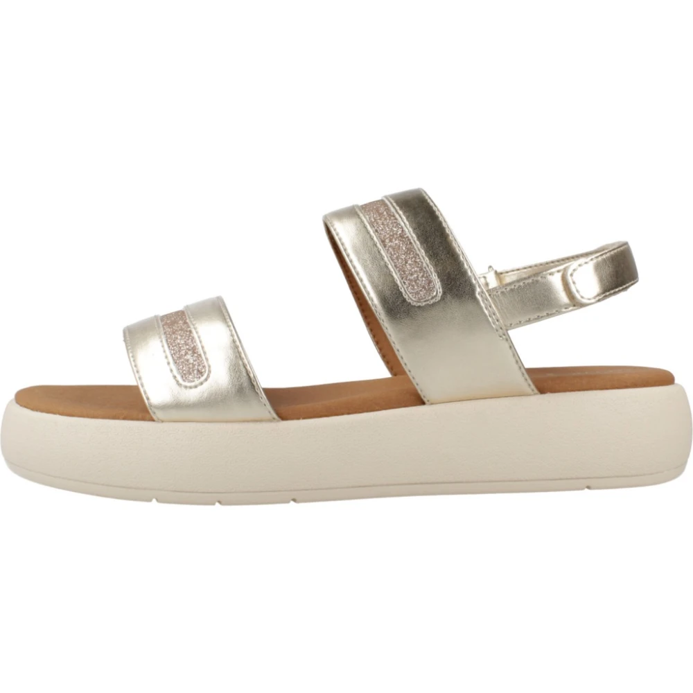 Geox Sandalias Planas Elegantes En Varios Colores Shoes Mujer Amarillo 39 Eu
