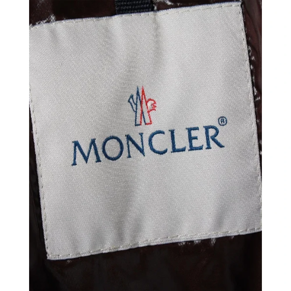 Moncler Pre-owned Polyester outerwear Brown Dames