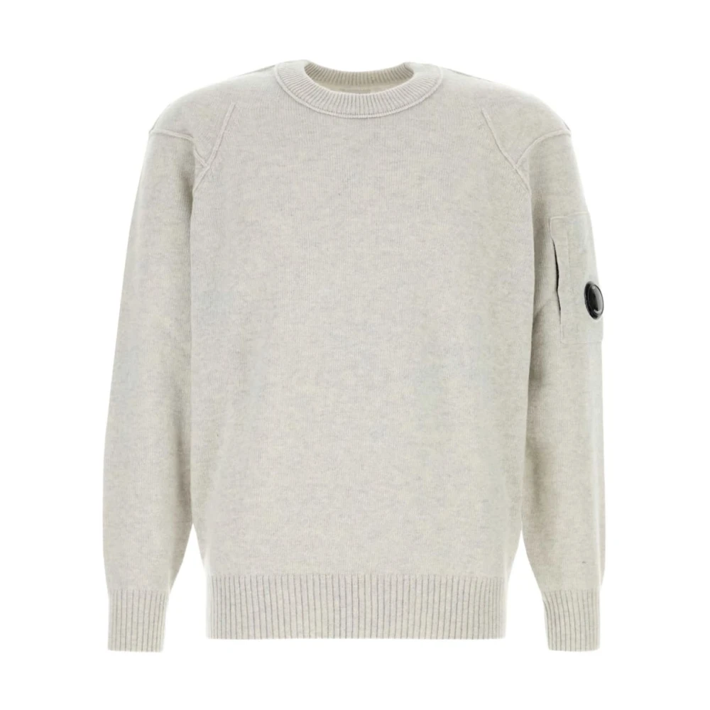 Cp Company Men's Lambswool Crew-Neck Jumper - Off White M13 - M (48) - Image 2
