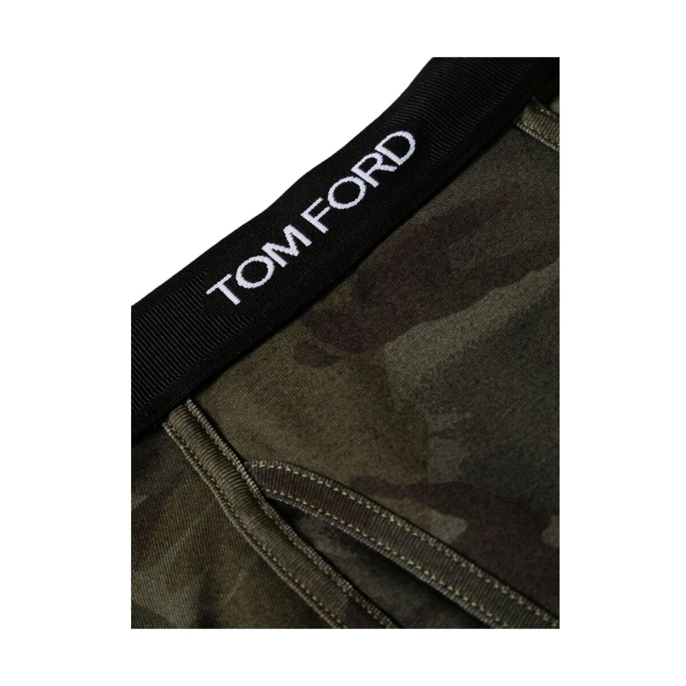 Tom Ford Zacht Jersey Camouflage Ondergoed Gray Heren