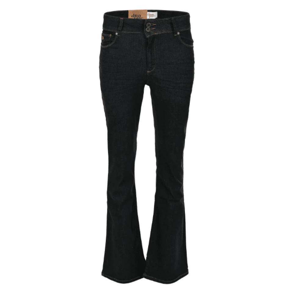 DNM Pure Flare jeans in ebony blue denim Black Dames