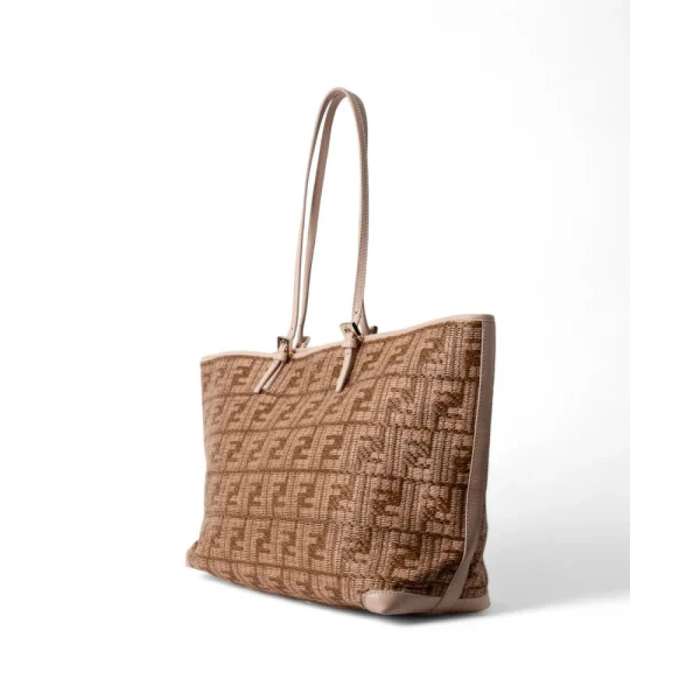Fendi Vintage Pre-owned Fabric handbags Beige Dames