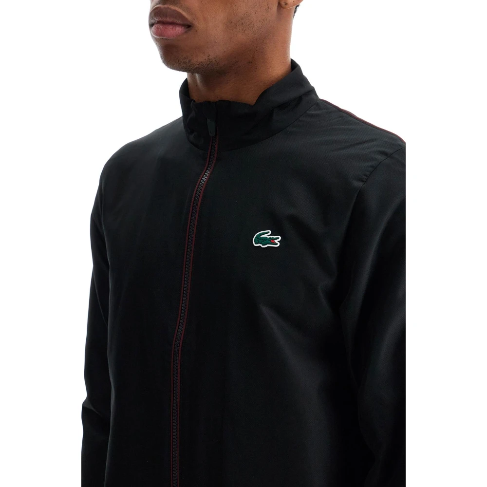 Lacoste Sportief Trainingspak met Diamantpatroon Black Heren