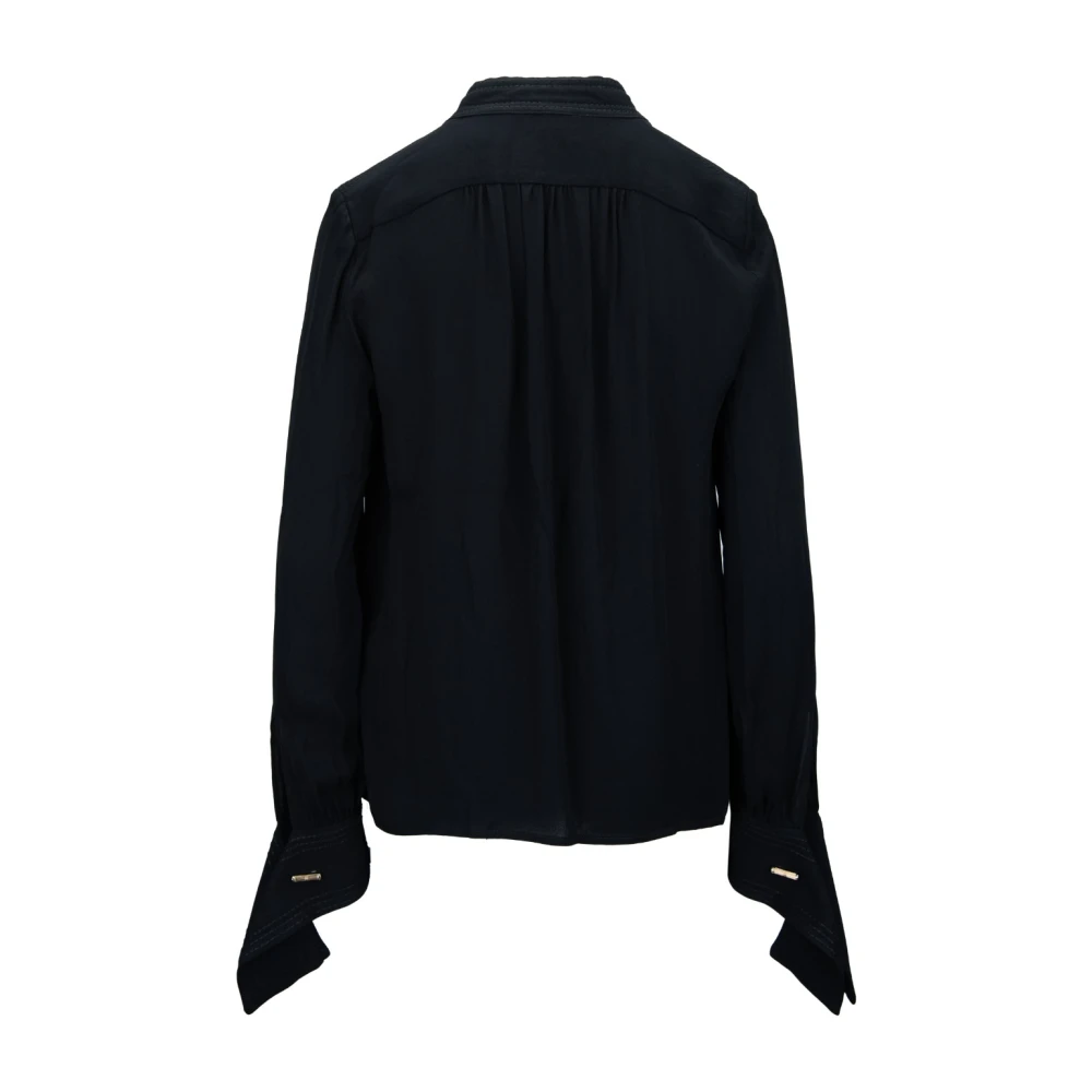Elisabetta Franchi Dubbele Pin Damesoverhemd Black Dames