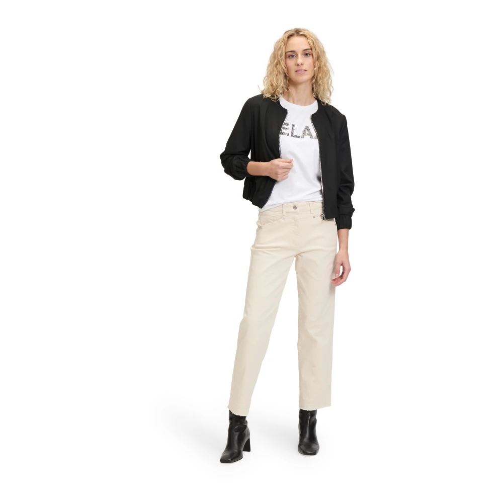 Betty Barclay Casual Blazer Jas met Rits Black Dames