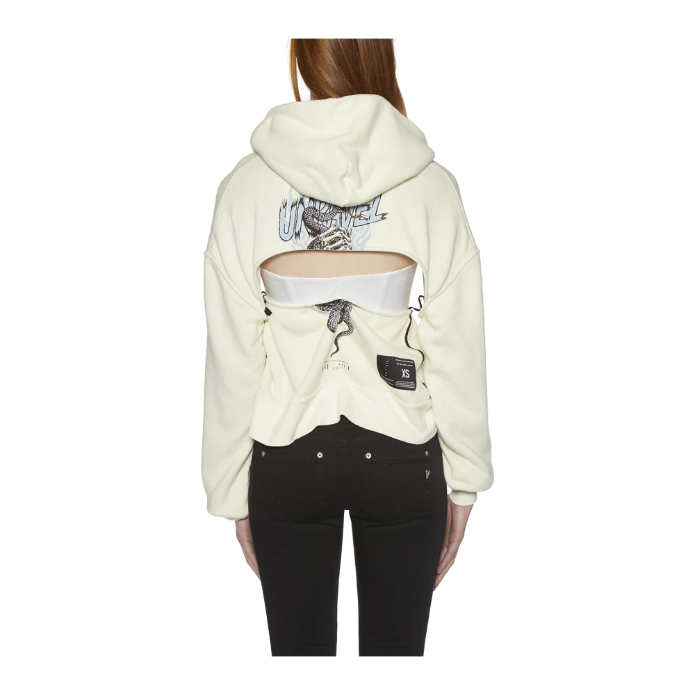 Unravel Project Hoodies Beige Dames