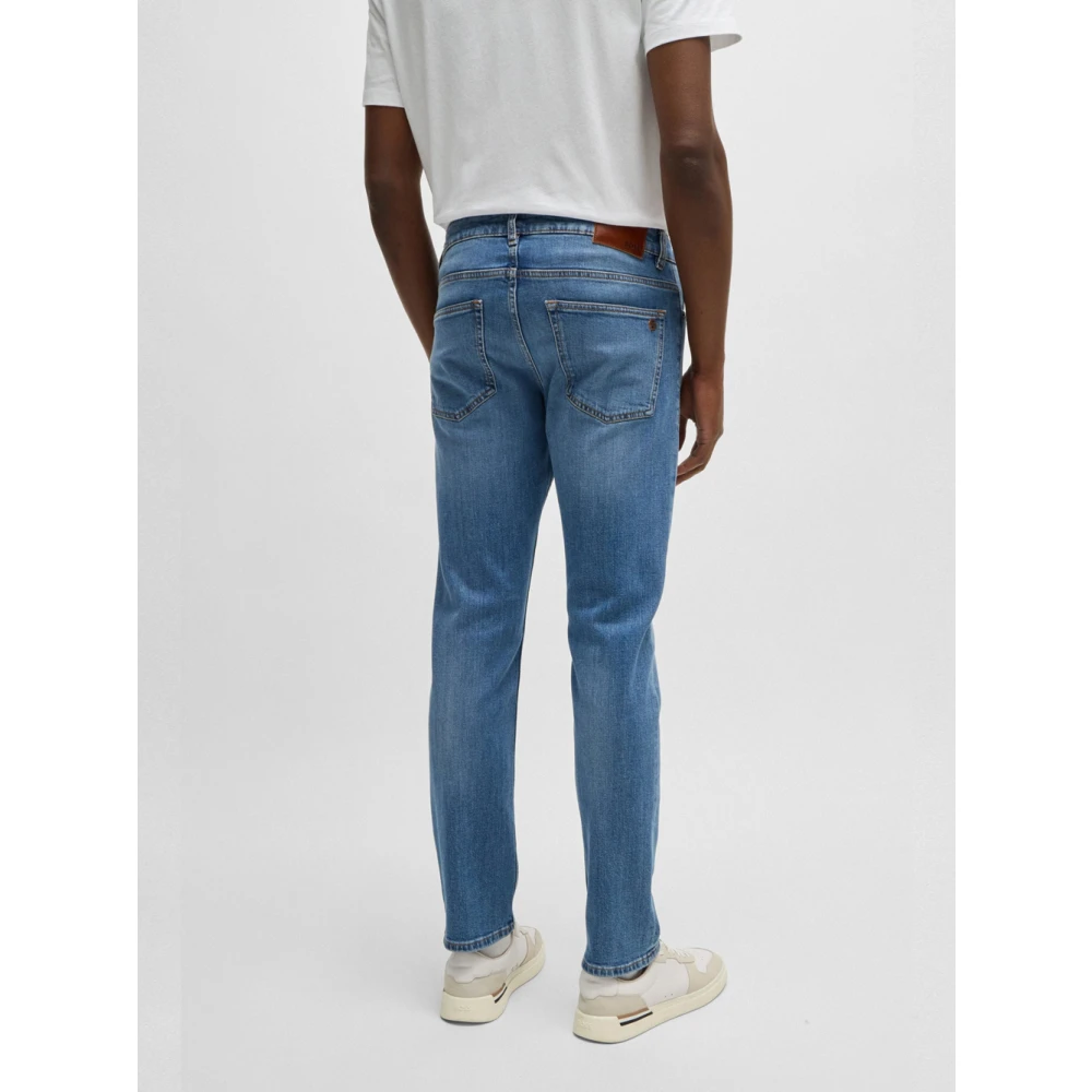Hugo Boss Slim Fit Denim Jeans Authentieke Stijl Blue Heren