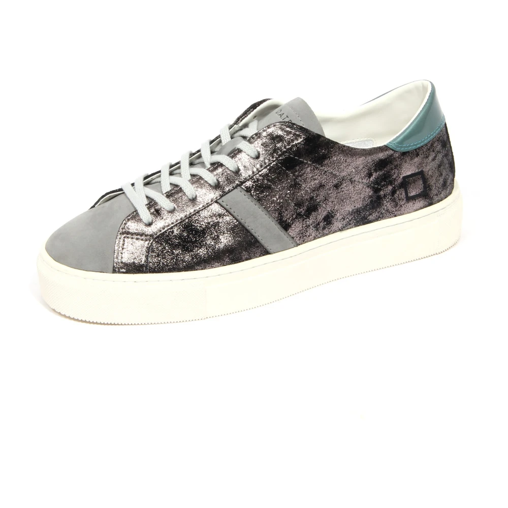 D.a.t.e. Stardust Leren Schoen Dames Schoenen Grijs