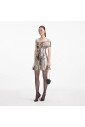 robe-maxi-doree-metallisee-a-col-v