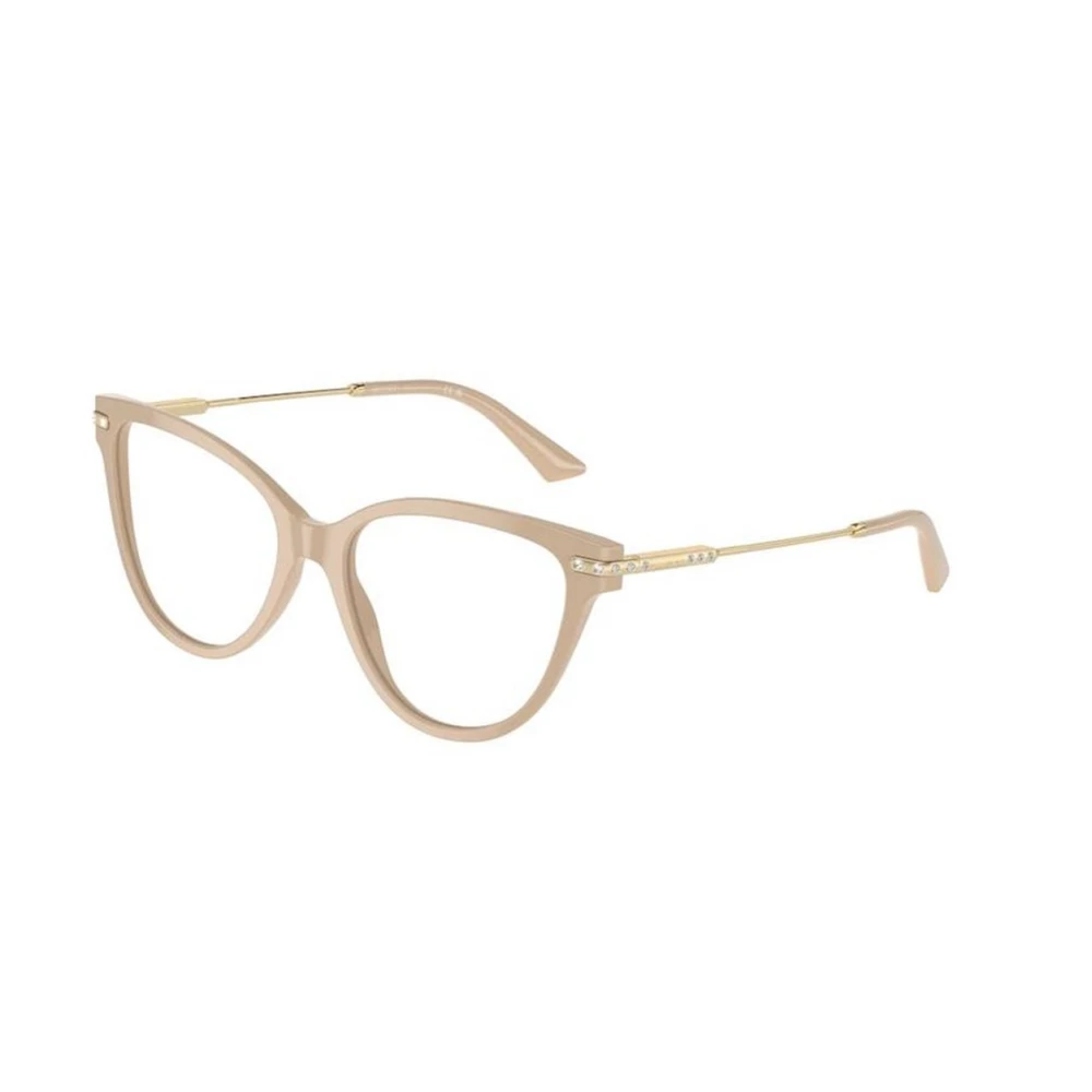Jimmy Choo Beige Bril voor Stijlvolle Look Beige Dames