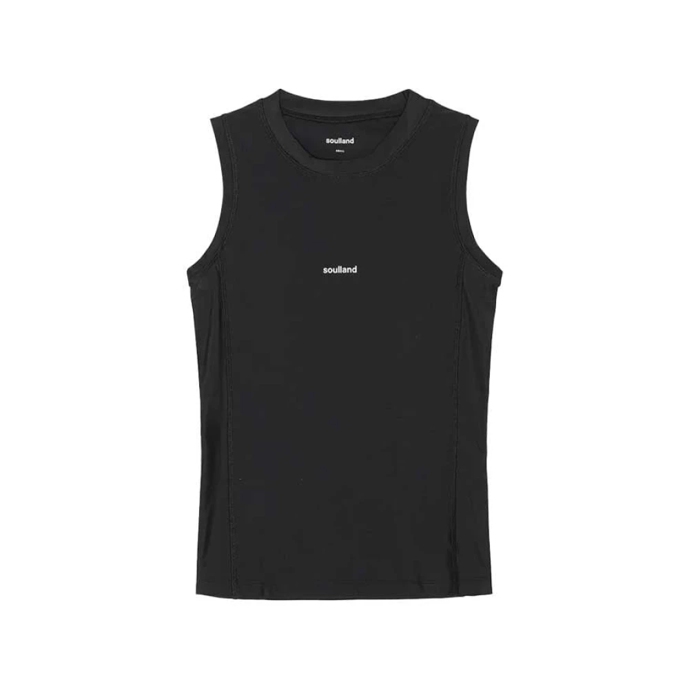 Soulland Zwarte Mira Top Lichtgewicht Comfortabele Stijl Black Dames