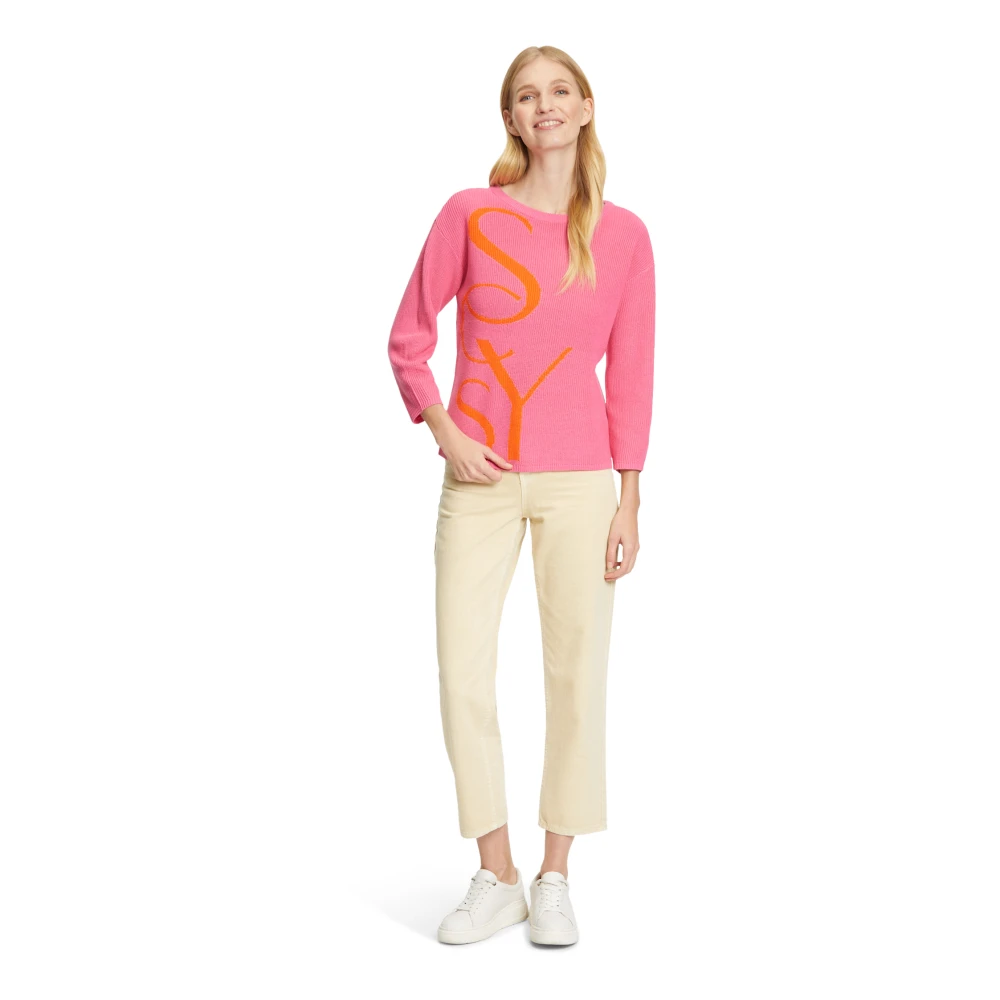 Betty Barclay Round-neck Knitwear Pink Dames