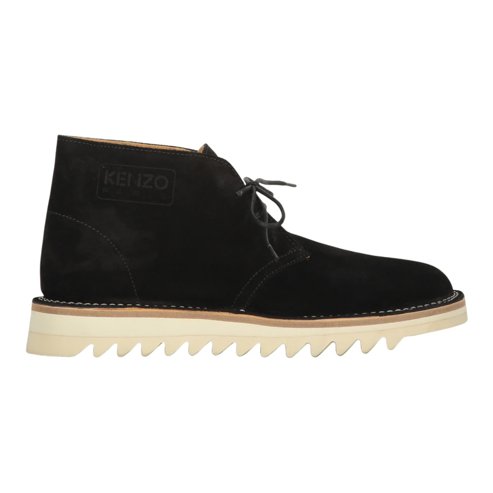 Kenzo Suede Desert Boots Black, Herr