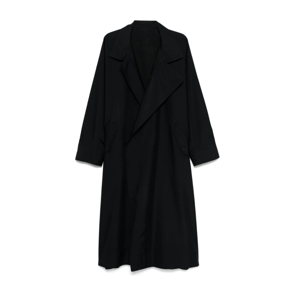 Issey Miyake Zwarte Blank Jas Black Heren