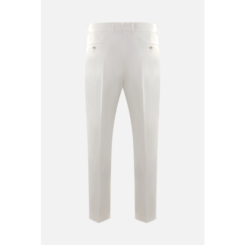 Caruso Beige Regular-Fit Broek Beige Heren