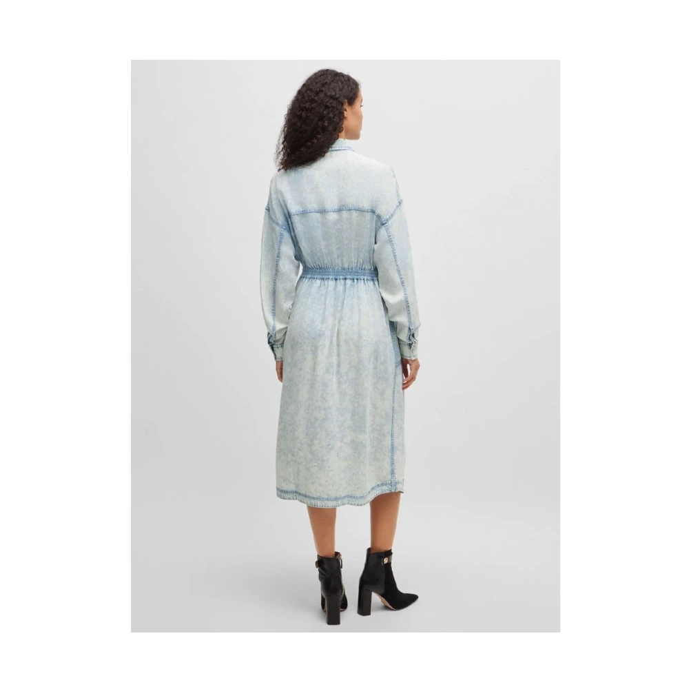 Hugo Boss Elegante Jurk voor Vrouwen Blue Dames